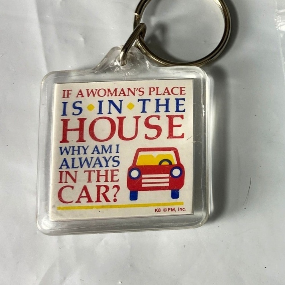 Vintage Feminist Humor Keychain